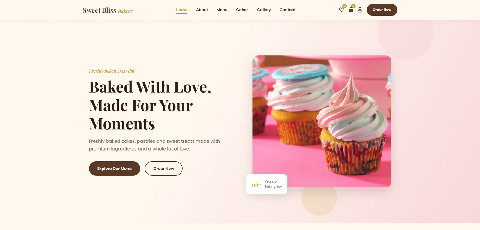Sweet Bliss Bakery – E-commerce built by Query Logix